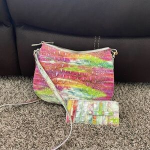 Multi Colored Brahmin Purse and Wallet set